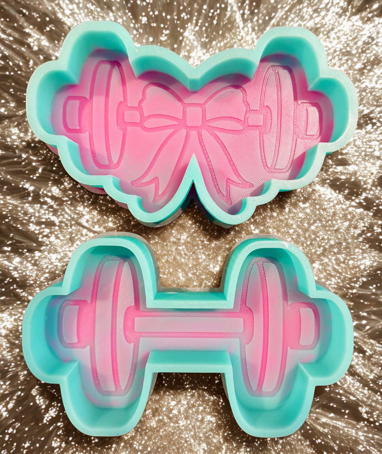 Dumbbell with a bow
