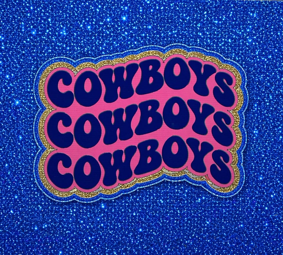 Cowboys wavy font