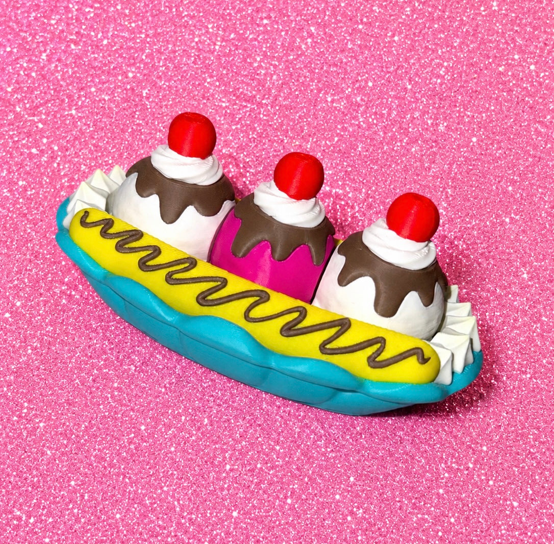 Banana split triple clicker