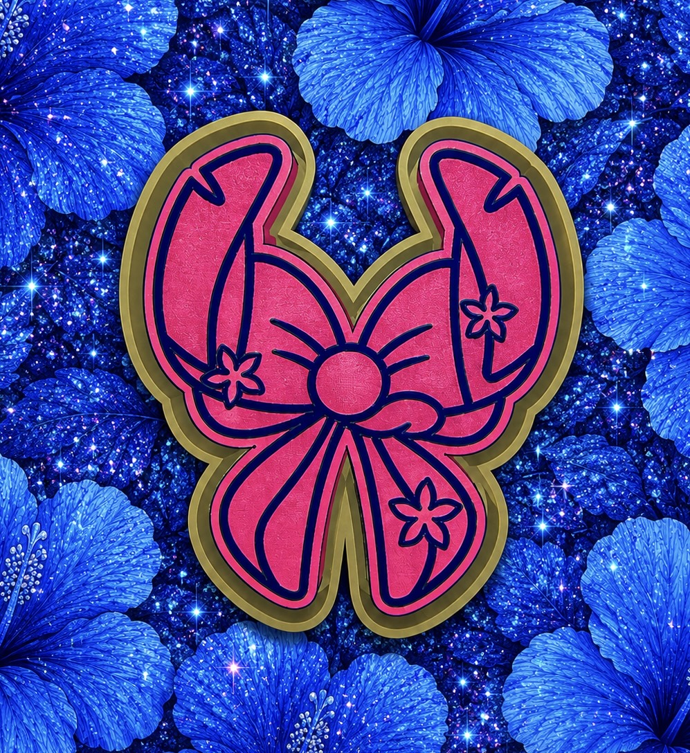 Blue 626 character bow