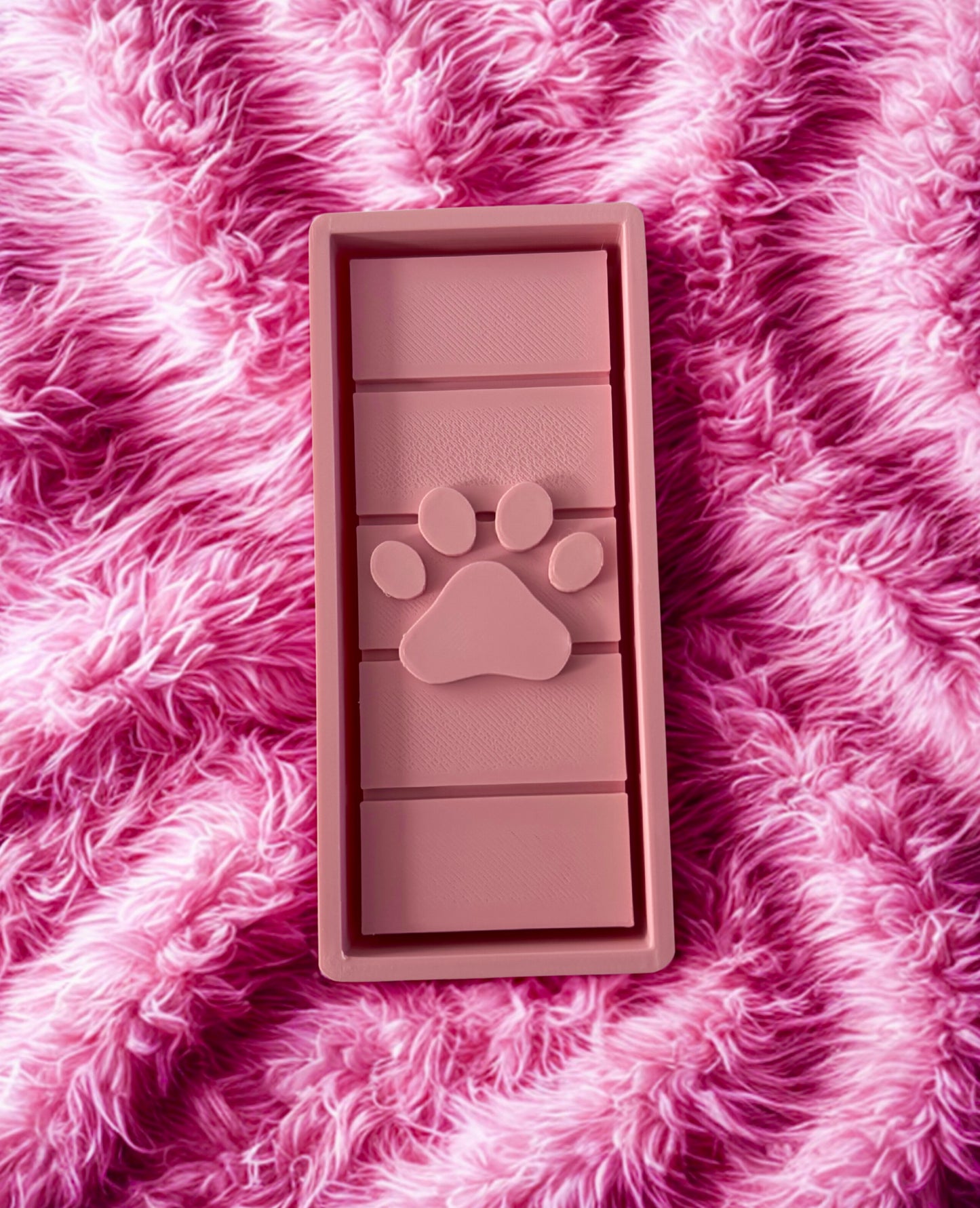 Pawprint snap bar wax mold
