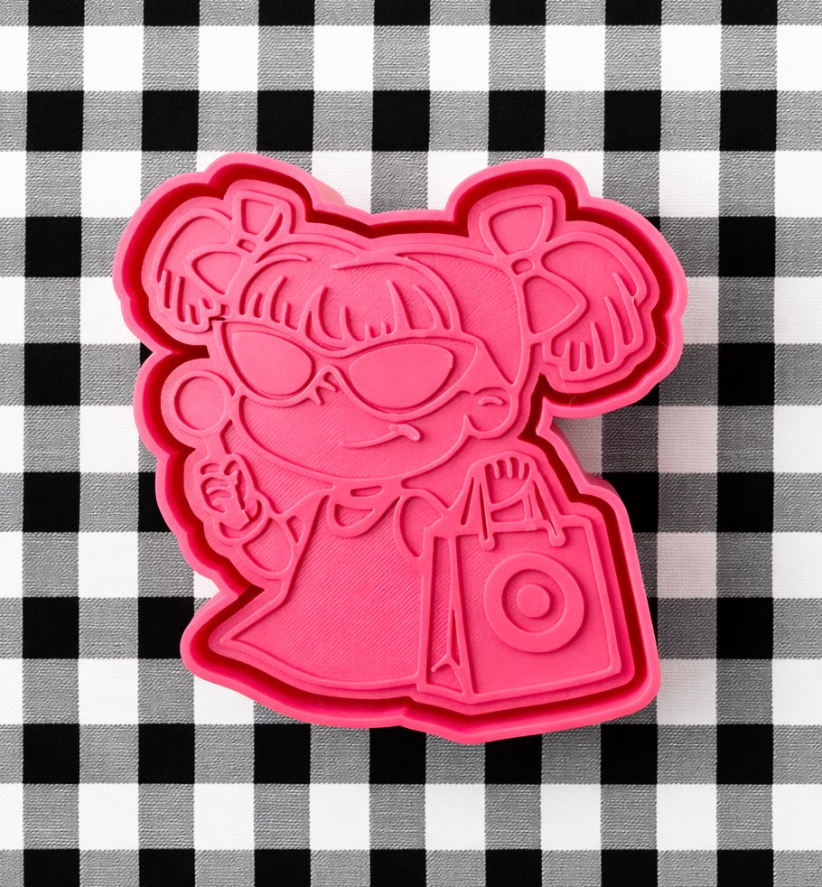 Girly shopping cakepop character