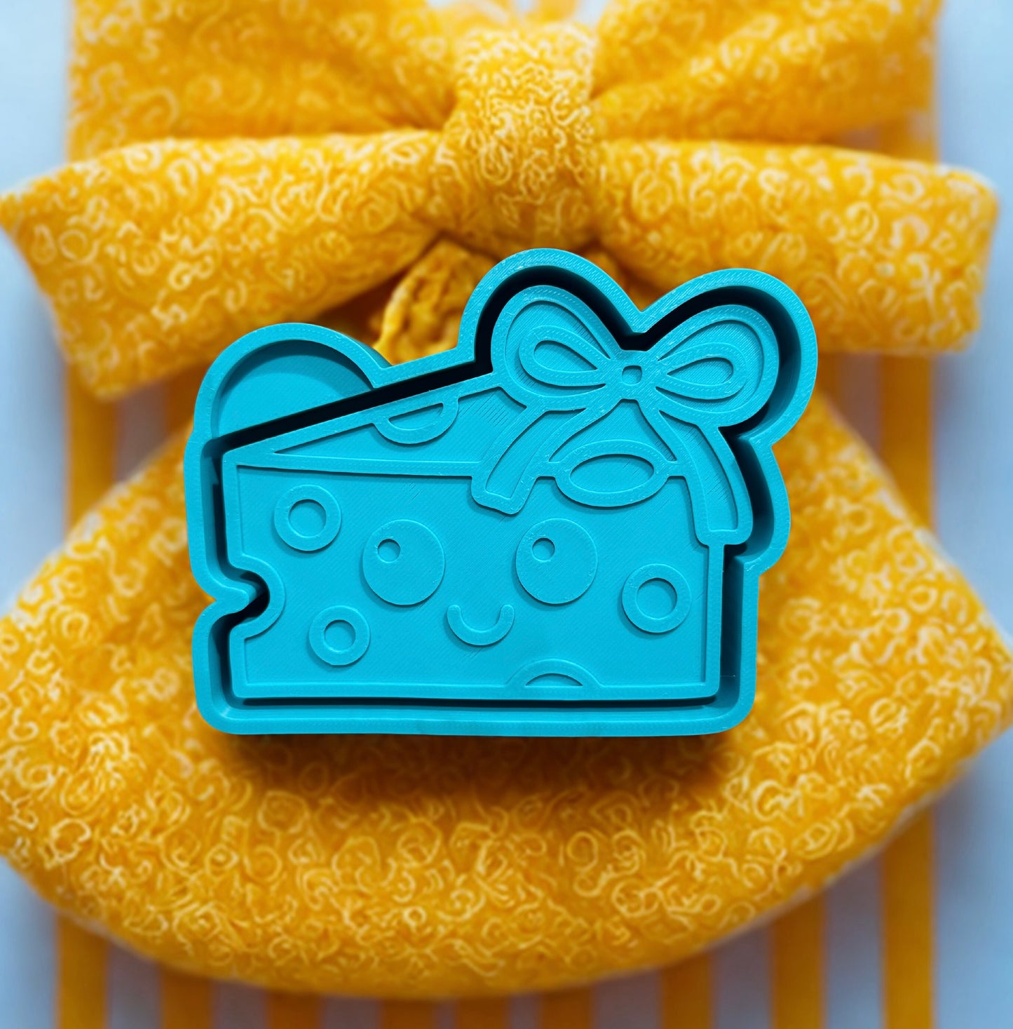 Cute cheese with bow