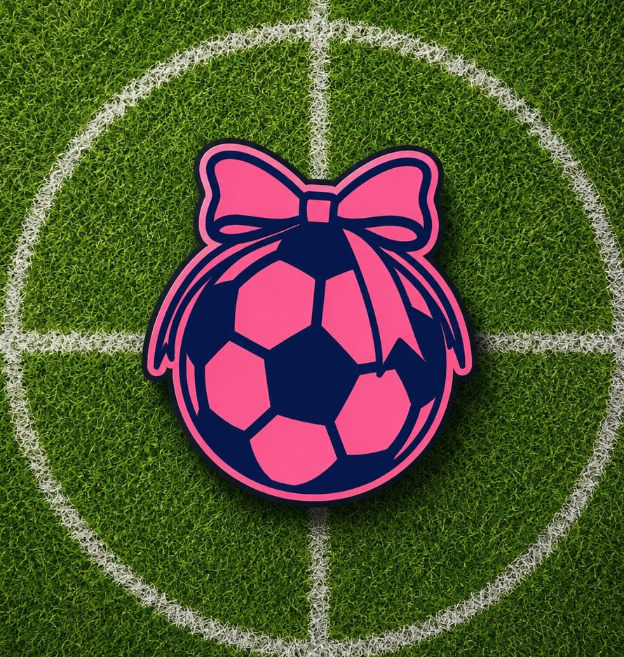 Soccer ball with bow