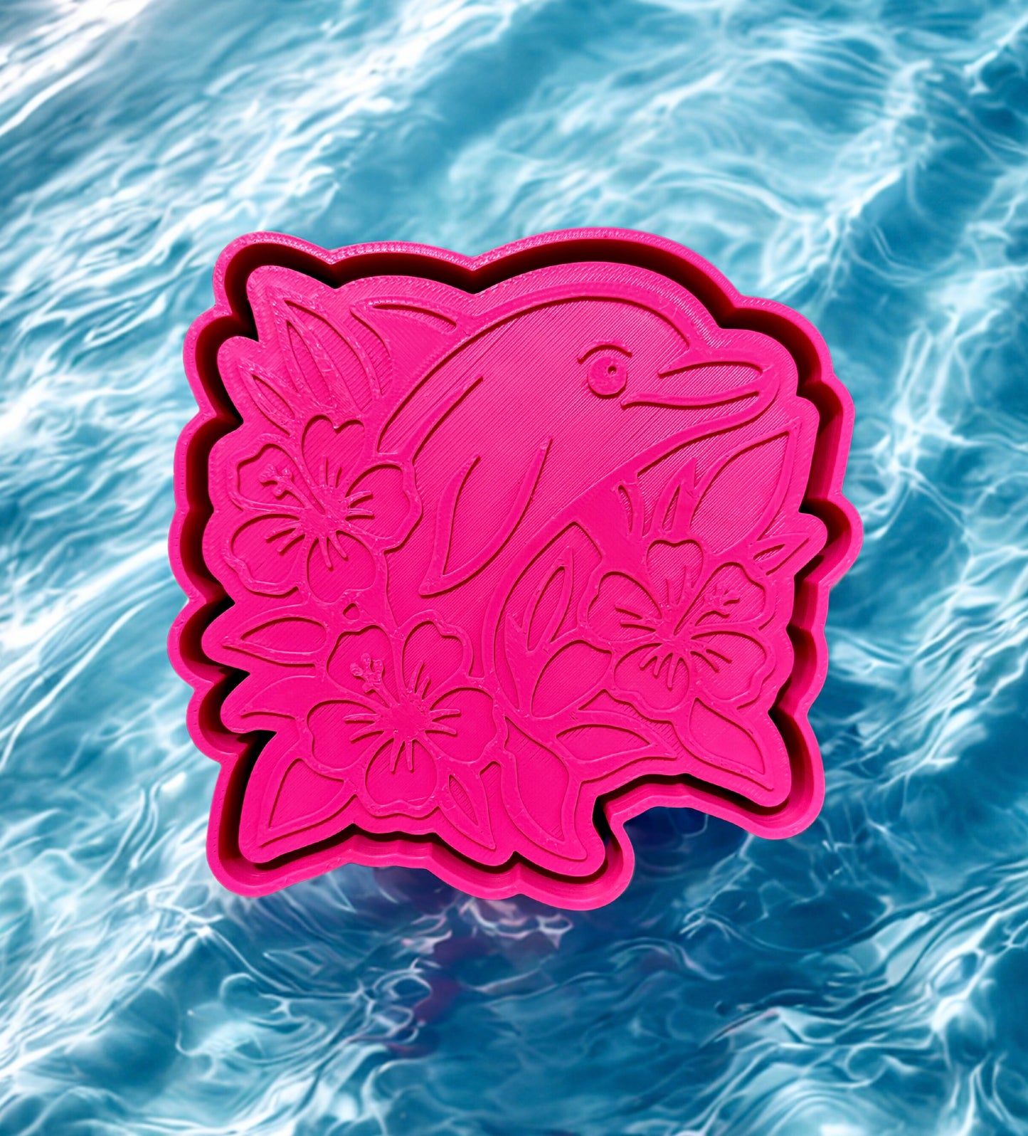 Dolphin with flowers