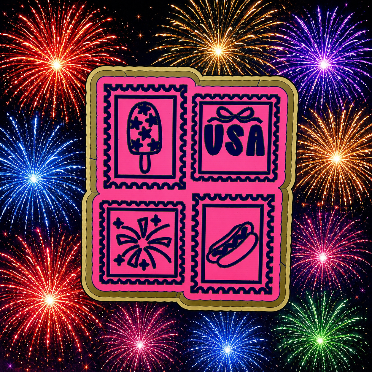 Fourth of July stamps