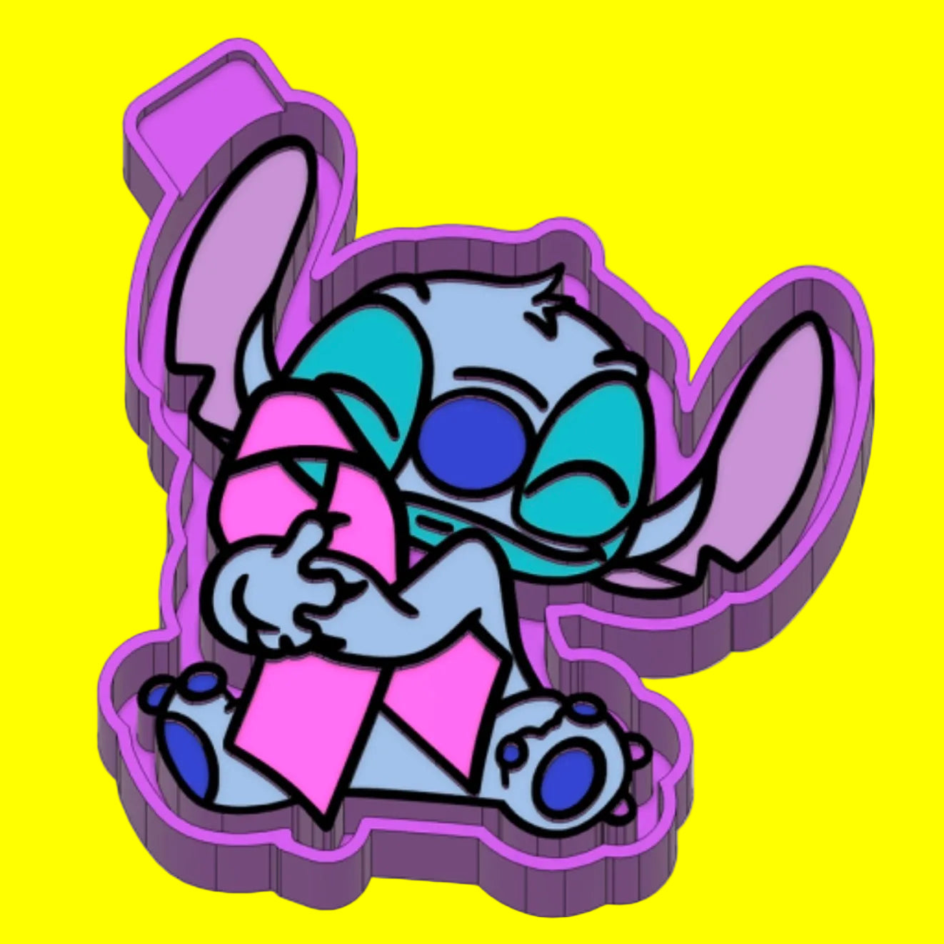 Cancer awareness blue monster