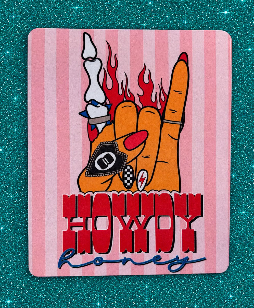 Howdy honey! mouse pad