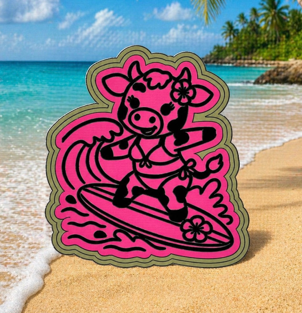 Cow surf PNG
