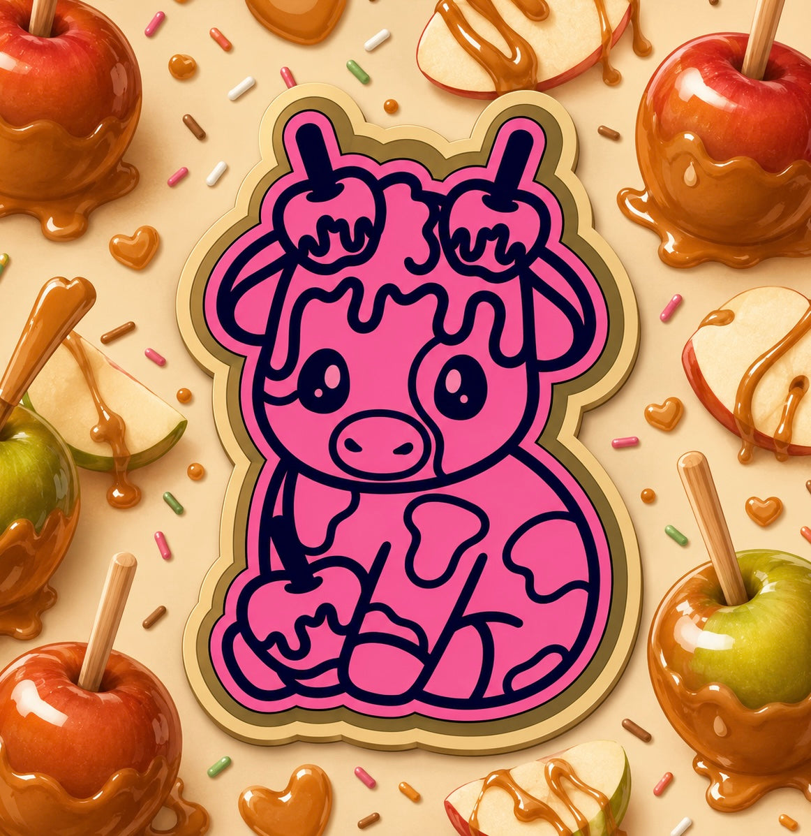 Caramel apple cow