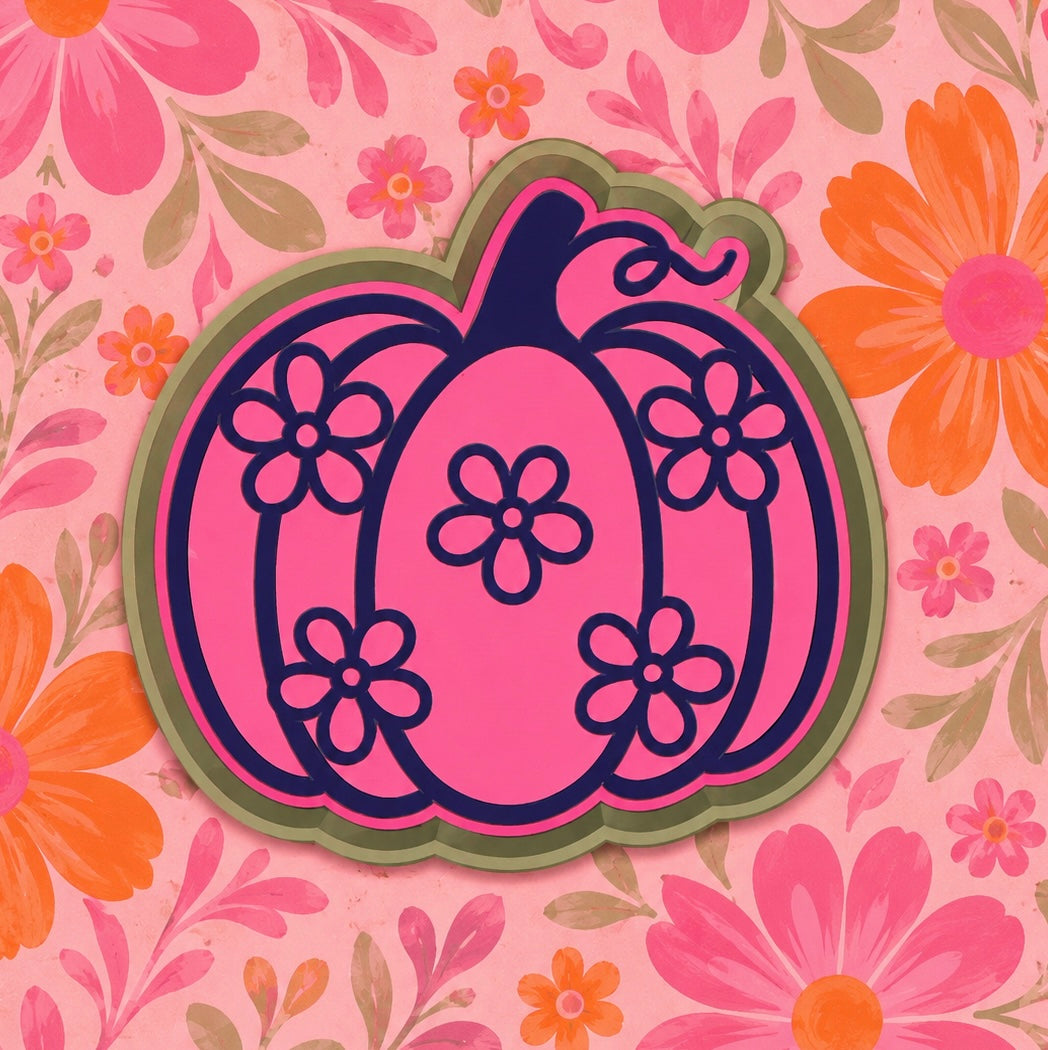 Floral pumpkin￼
