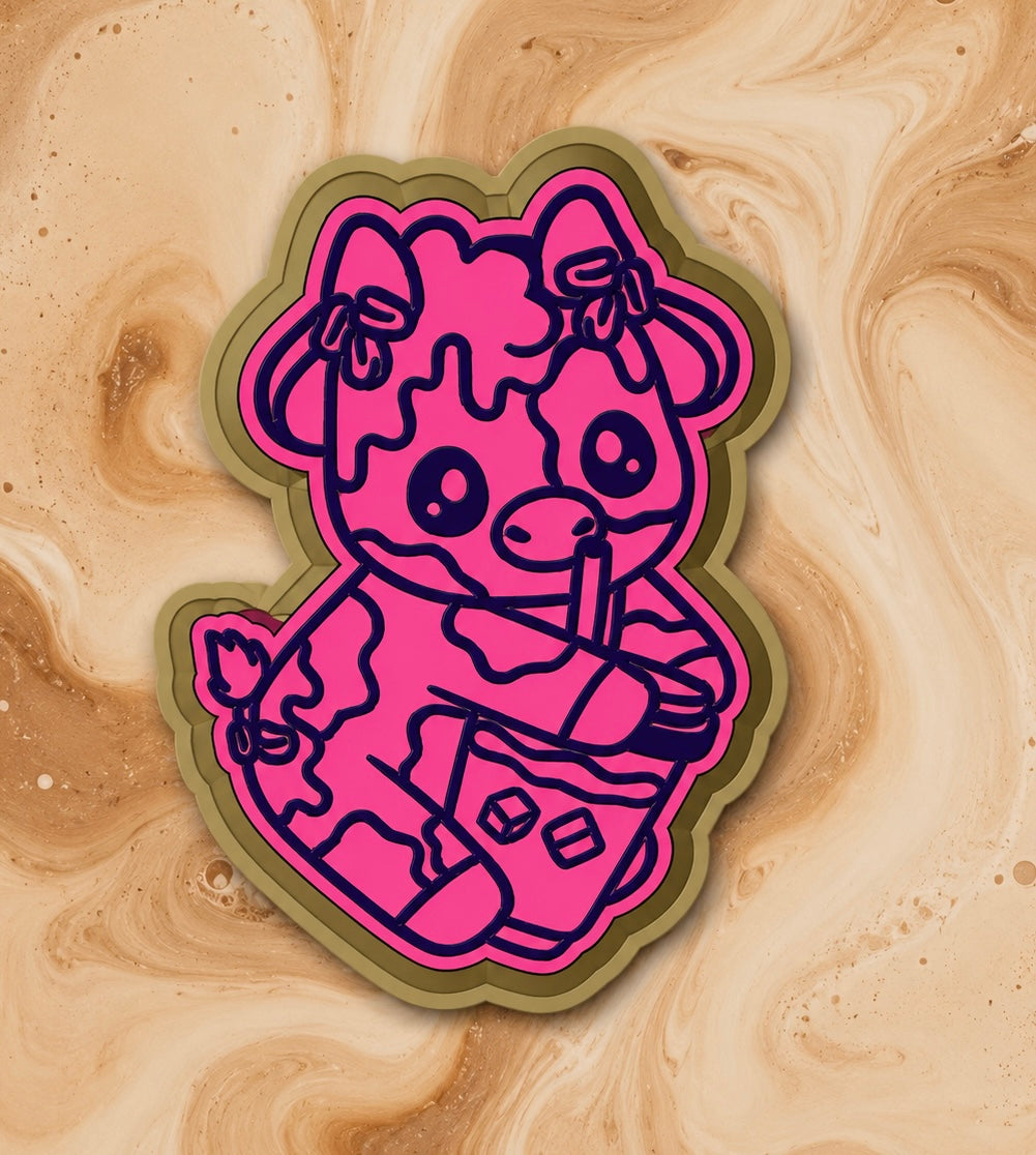 Iced coffee cow