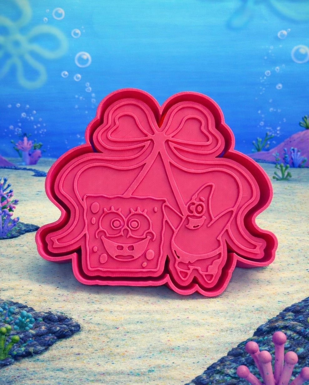 Sponge  bob + star bow character