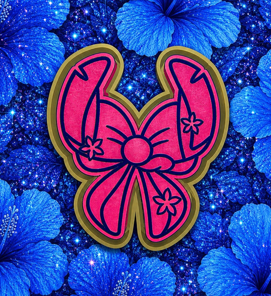 Blue 626 character  bow