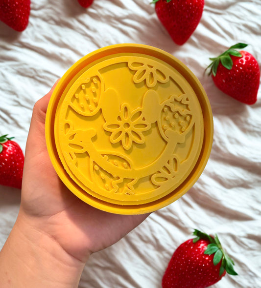 Strawberry floral smiley
