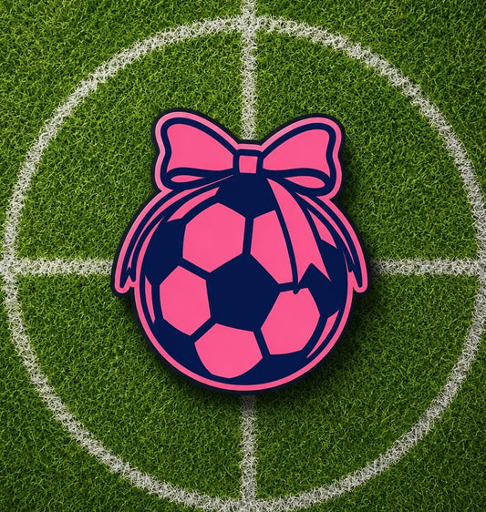 Soccer ball with bow