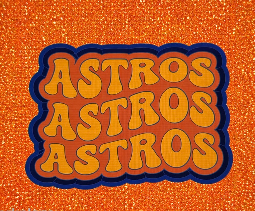 Astros wavy font