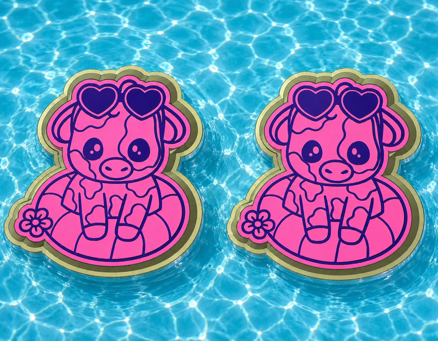 Cute cow on a floaty VENTS