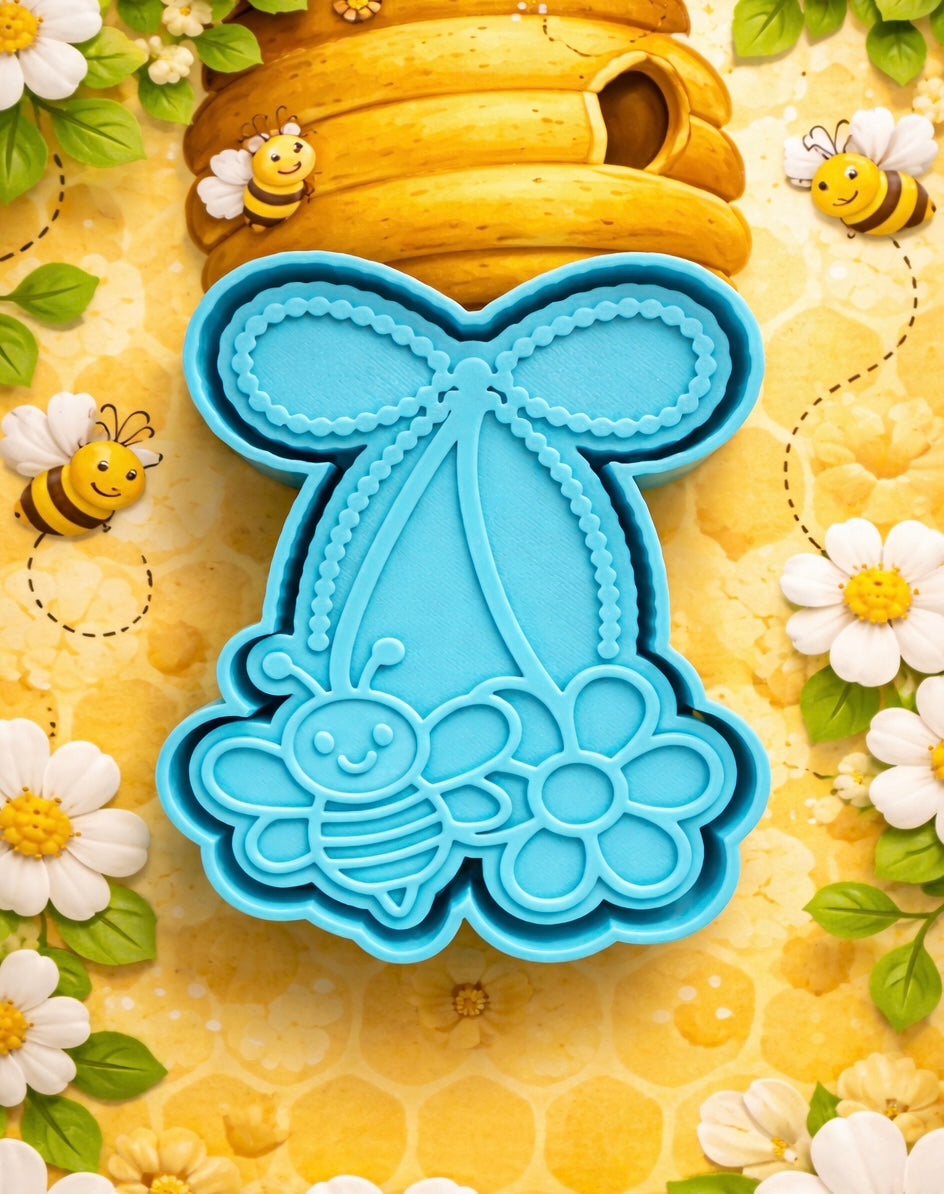 Bee floral bow