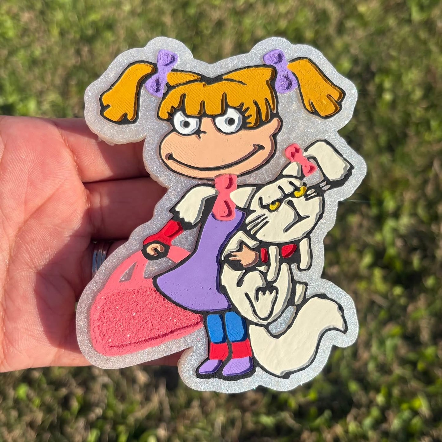 Angelica with cat character
