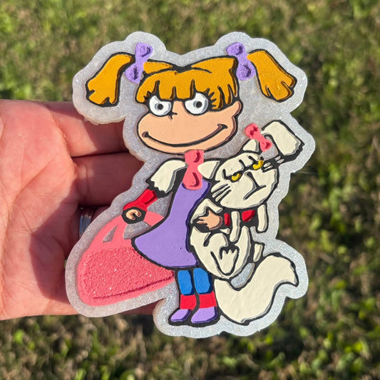 Angelica with cat character