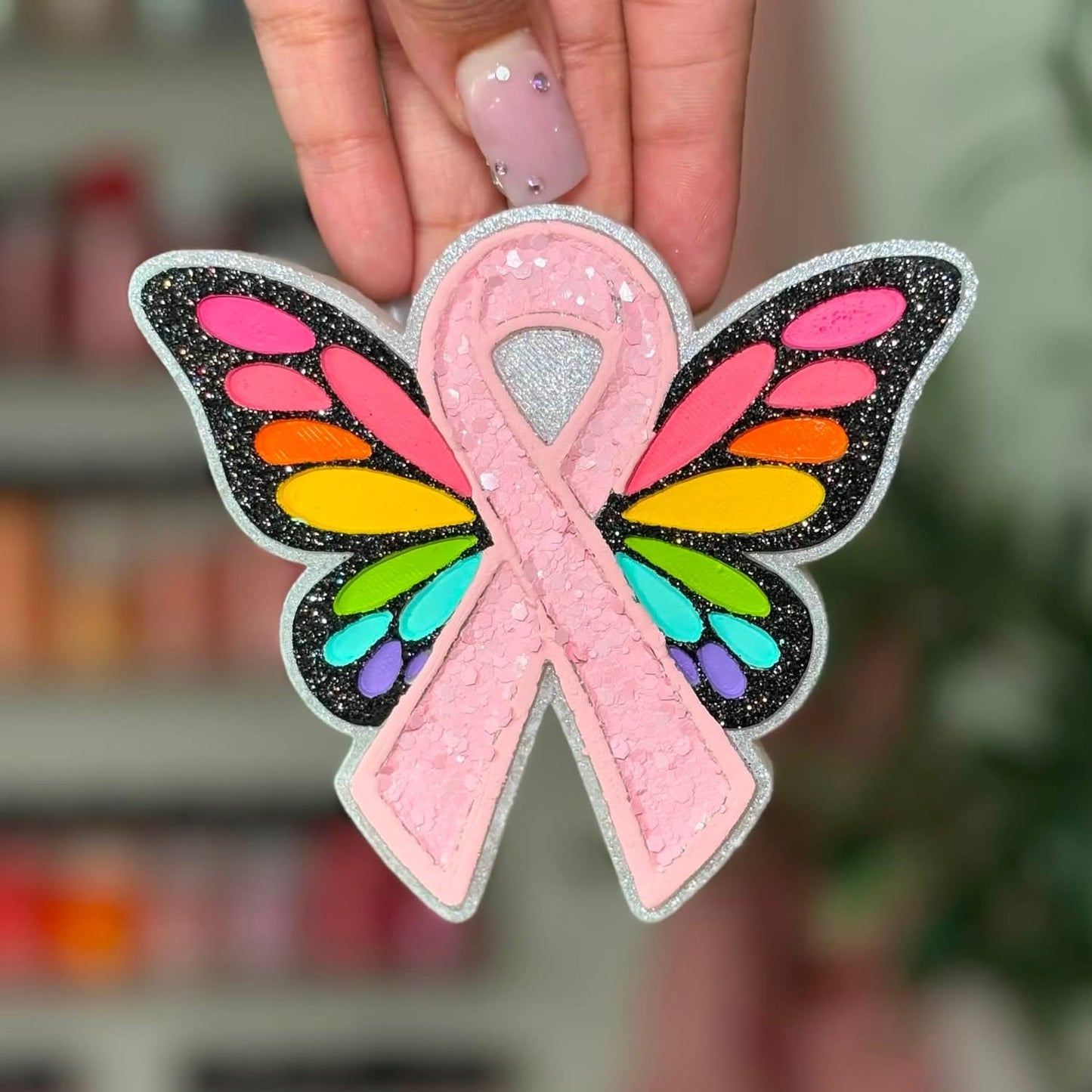 Cancer awareness butterfly ￼
