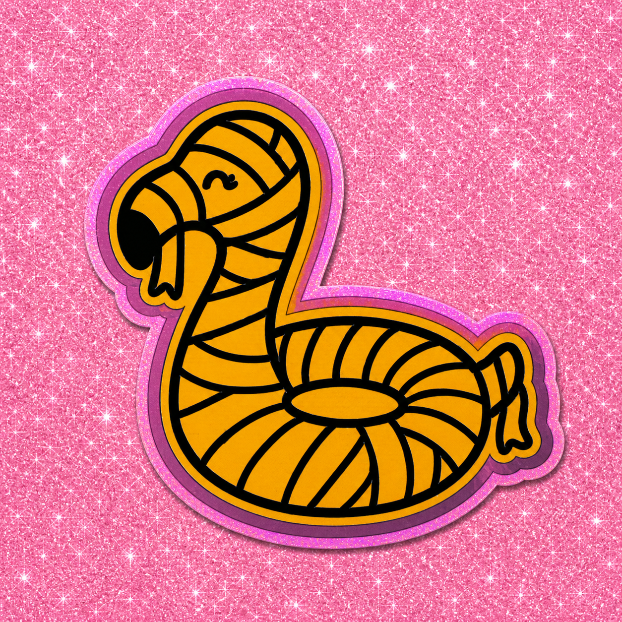 Flamingo mummy