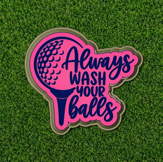 Always wash your golf balls ￼