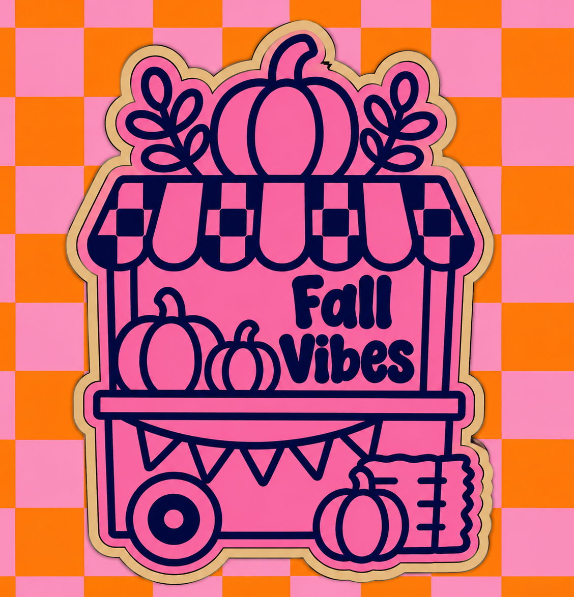 Fall vibes cute stand
