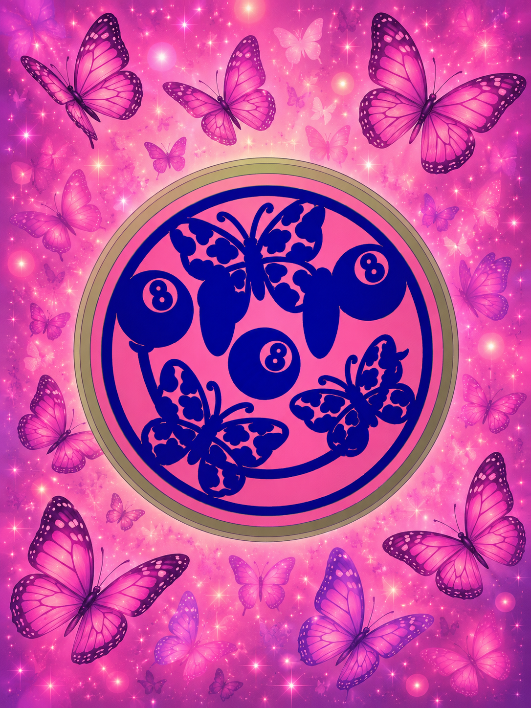 Cow print butterfly