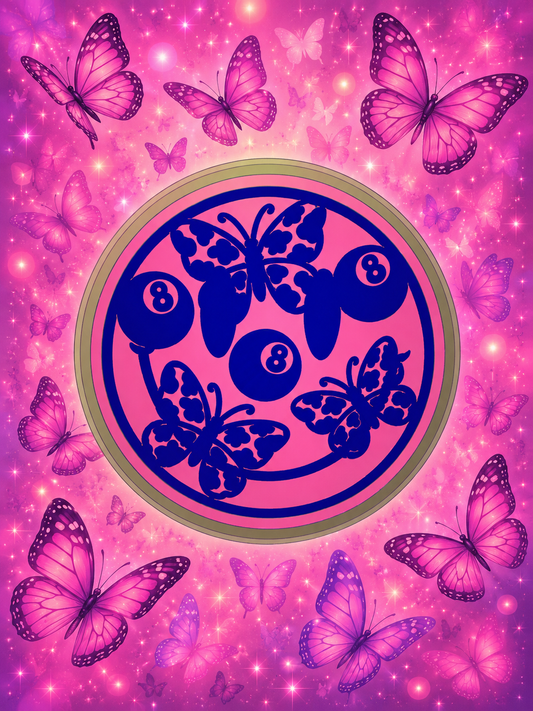 Cow print butterfly