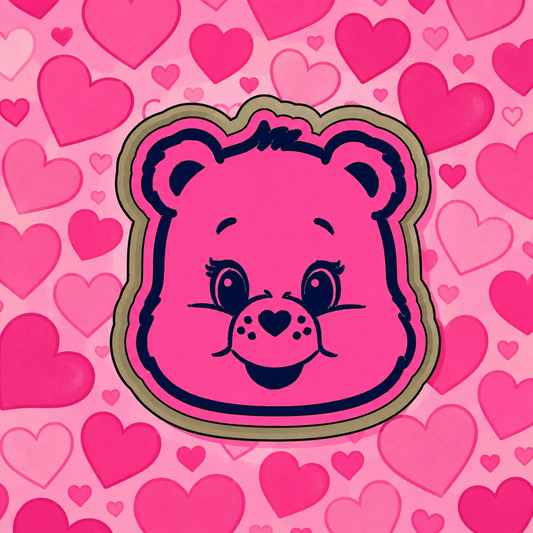 Cute bear face character ￼