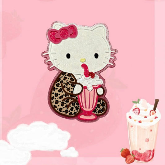 HK drinking milkshake in a onesie